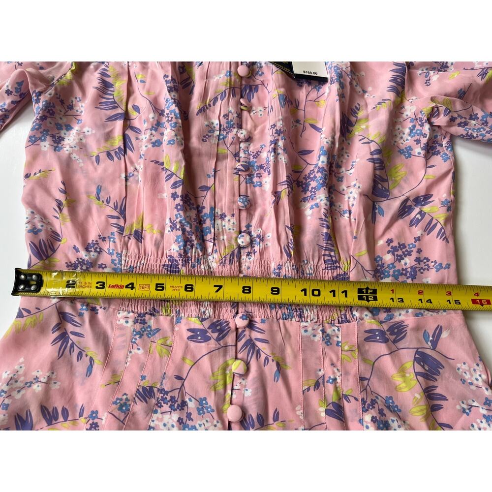 Polo Ralph Lauren Lav Print Pink Floral Top Women's Size 6 New - Picture 13 of 16